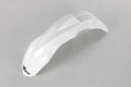UFO PLASTIC FRONT FENDER, WHT/WHT