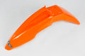 UFO PLASTIC FRONT FENDER, ORG/ORG