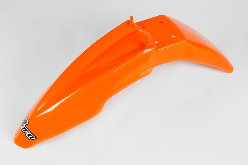 UFO PLASTIC FRONT FENDER, ORG/ORG