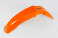 UFO PLASTIC FRONT FENDER, ORG/ORG
