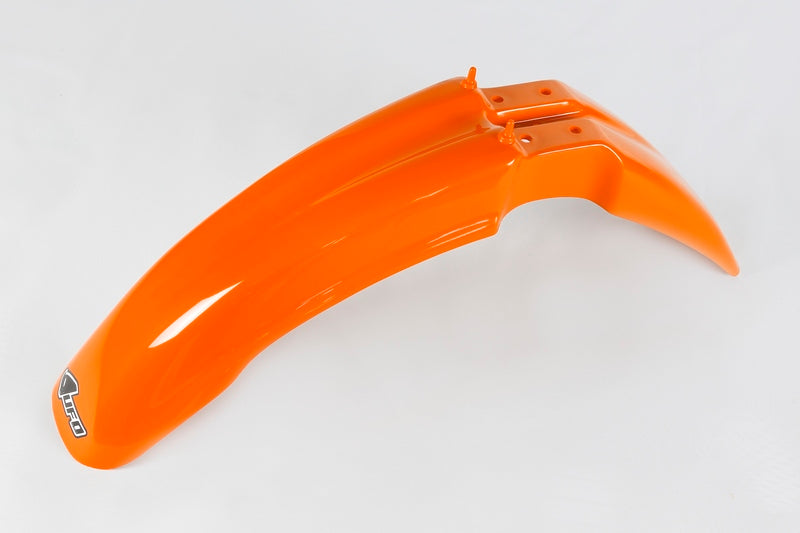 UFO PLASTIC FRONT FENDER, ORG/ORG