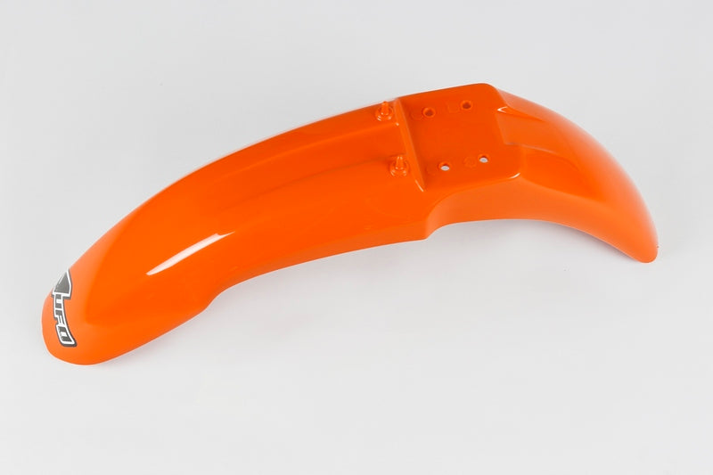 UFO PLASTIC FRONT FENDER, ORG/ORG