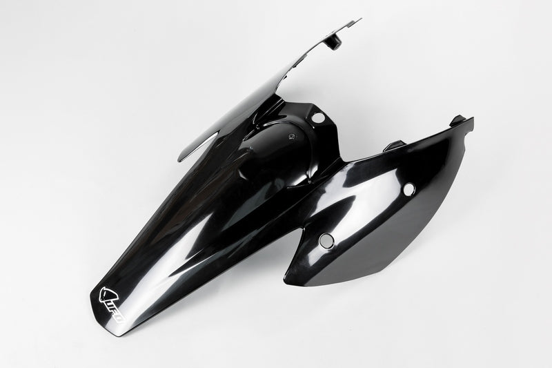 UFO PLASTIC REAR FENDER, BLK/BLK