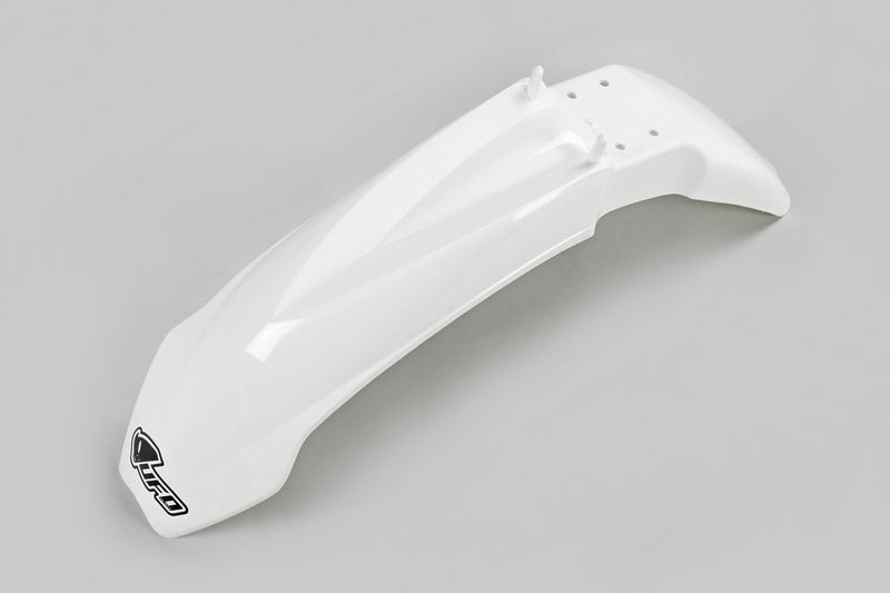 UFO PLASTIC FRONT FENDER, WHT/WHT