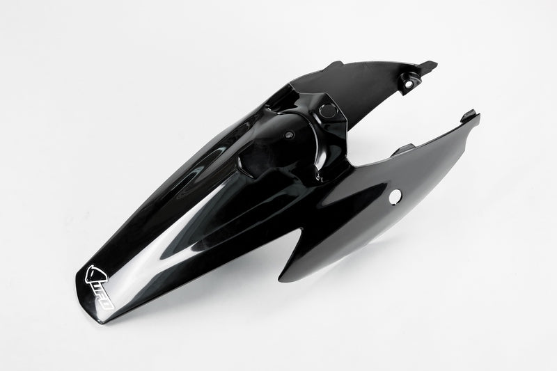 UFO PLASTIC REAR FENDER, BLK/BLK