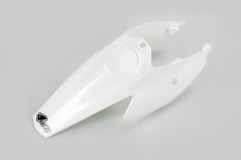 UFO PLASTIC REAR FENDER, WHT/WHT