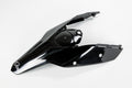 UFO PLASTIC REAR FENDER, BLK/BLK