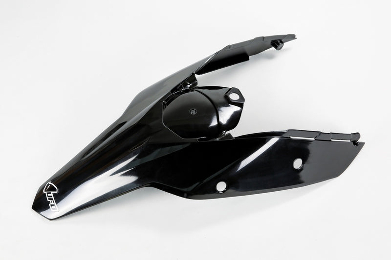 UFO PLASTIC REAR FENDER, BLK/BLK