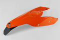 UFO PLASTIC REAR FENDER, ORG/ORG