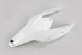 UFO PLASTIC REAR FENDER, WHT/WHT
