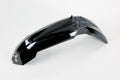 UFO PLASTIC FRONT FENDER, BLK/BLK