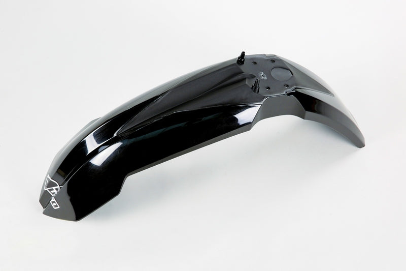 UFO PLASTIC FRONT FENDER, BLK/BLK