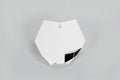 UFO PLASTIC FRONT PLATE, WHT/WHT