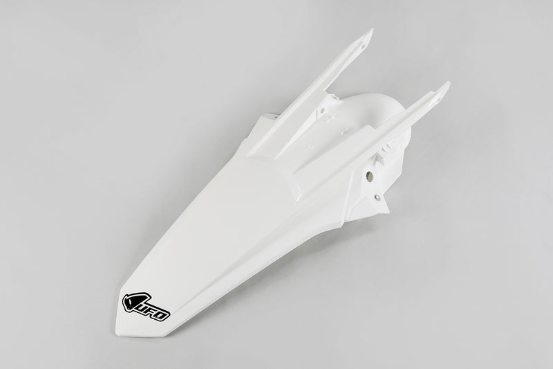 UFO PLASTIC REAR FENDER, WHT/WHT