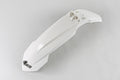 UFO PLASTIC FRONT FENDER, WHT/WHT