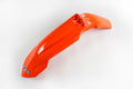 UFO PLASTIC FRONT FENDER, ORG/ORG
