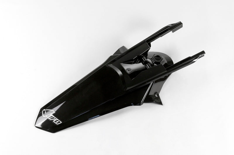 UFO PLASTIC REAR FENDER, BLK/BLK
