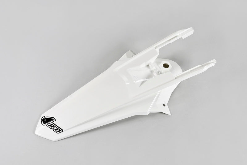 UFO PLASTIC REAR FENDER, WHT/WHT