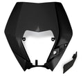 UFO PLASTIC FRONT PLATE, BLK/BLK