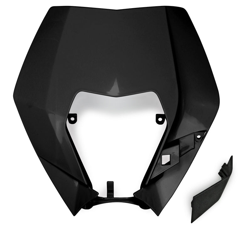 UFO PLASTIC FRONT PLATE, BLK/BLK