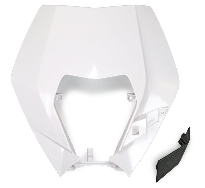 UFO PLASTIC FRONT PLATE, WHT/WHT