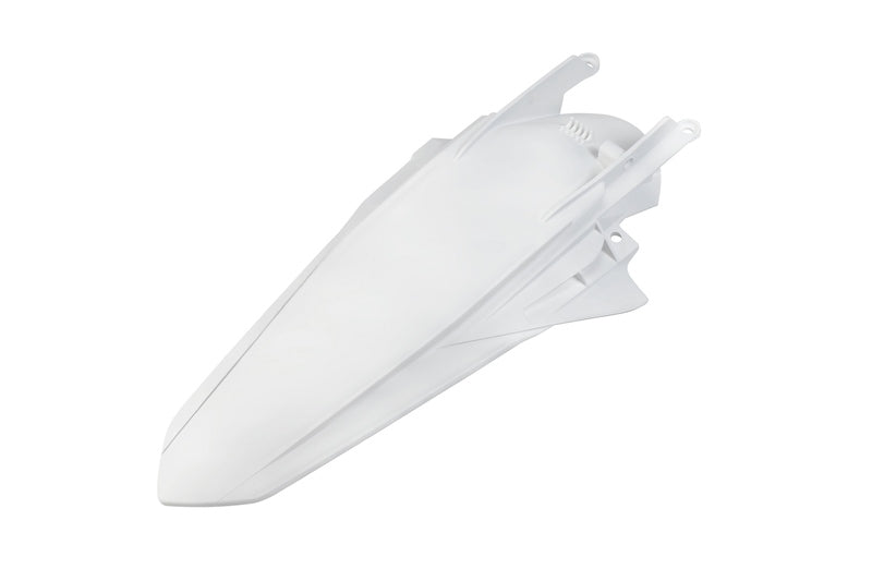 UFO PLASTIC REAR FENDER, WHT/WHT