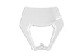 UFO PLASTIC FRONT PLATE, WHT/WHT