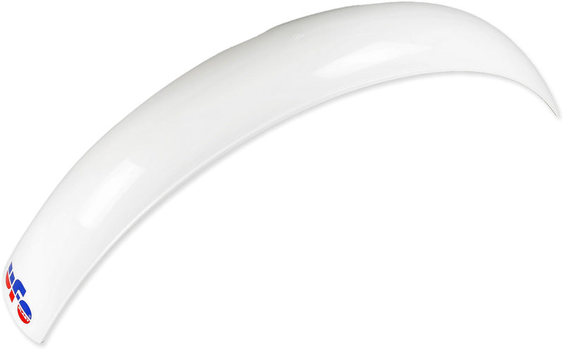 UFO PLASTIC FRONT FENDER, WHT/WHT