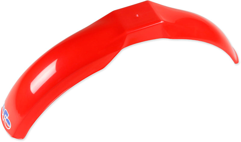 UFO PLASTIC FRONT FENDER, RED/RED