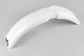 UFO PLASTIC FRONT FENDER, WHT/WHT