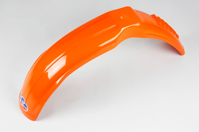 UFO PLASTIC FRONT FENDER, ORG/ORG