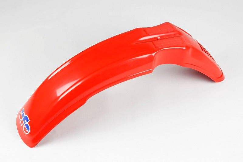 UFO PLASTIC FRONT FENDER, RED/RED
