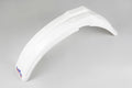 UFO PLASTIC FRONT FENDER, WHT/WHT