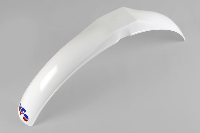 UFO PLASTIC FRONT FENDER, WHT/WHT