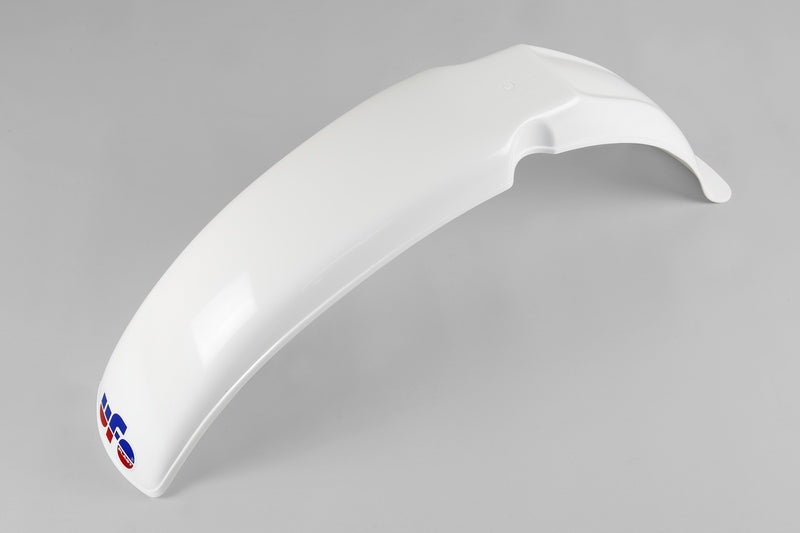 UFO PLASTIC FRONT FENDER, WHT/WHT