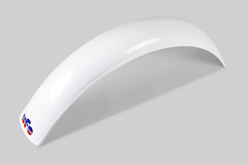 UFO PLASTIC REAR FENDER, WHT/WHT