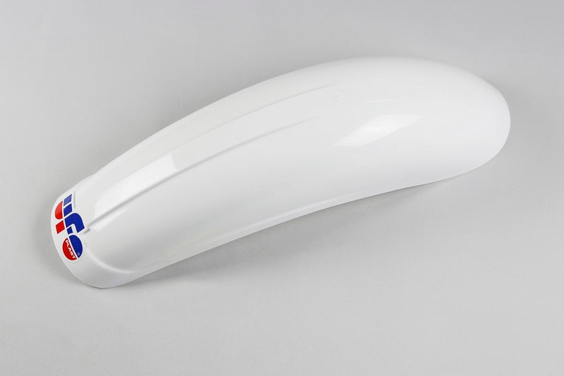 UFO PLASTIC REAR FENDER, WHT/WHT