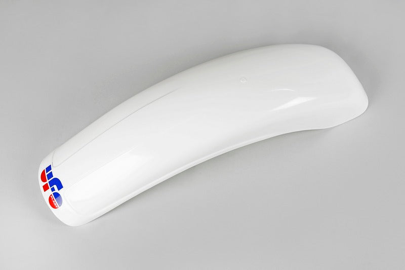 UFO PLASTIC REAR FENDER, WHT/WHT
