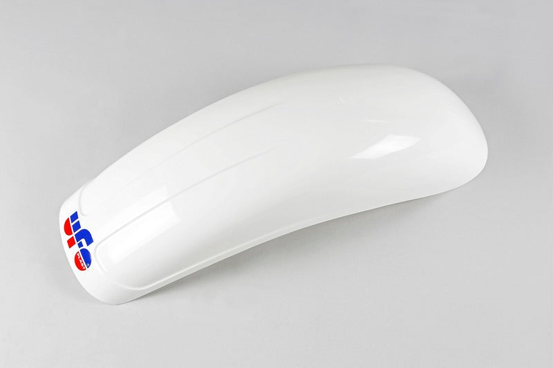 UFO PLASTIC REAR FENDER, WHT/WHT