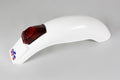 UFO PLASTIC REAR FENDER, WHT/WHT