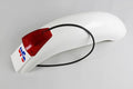 UFO PLASTIC REAR FENDER, WHT/WHT