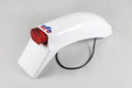 UFO PLASTIC REAR FENDER, WHT/WHT