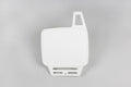 UFO PLASTIC FRONT PLATE, WHT/WHT