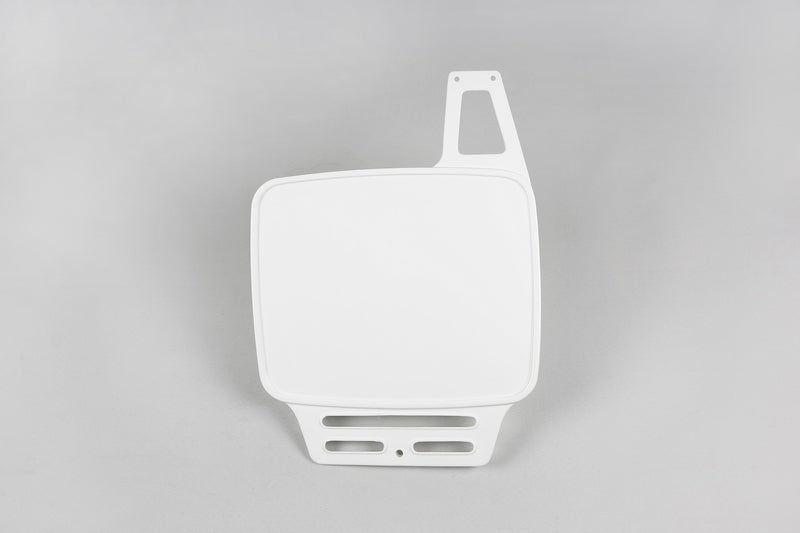 UFO PLASTIC FRONT PLATE, WHT/WHT