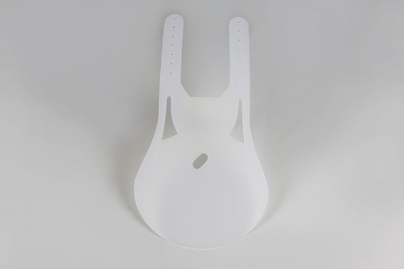 UFO PLASTIC FRONT PLATE, WHT/WHT
