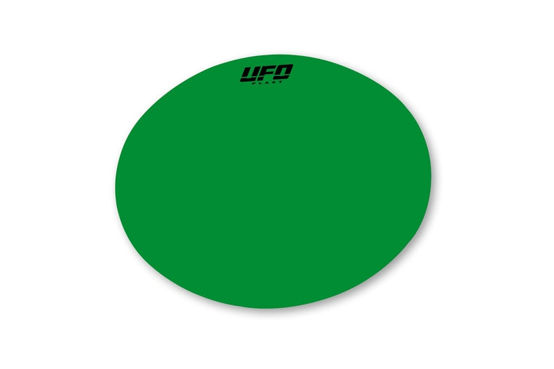 UFO STICKERS OVAL PLATE, GRN/GRN