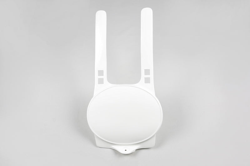 UFO PLASTIC FRONT PLATE, WHT/WHT