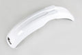 UFO PLASTIC FRONT FENDER, WHT/WHT