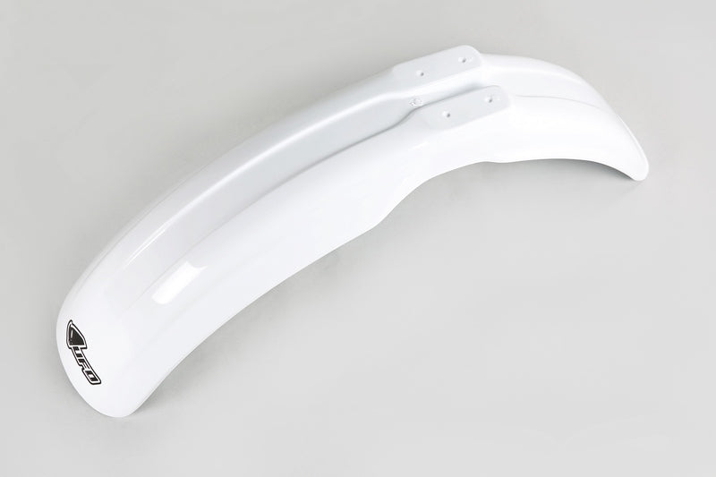 UFO PLASTIC FRONT FENDER, WHT/WHT