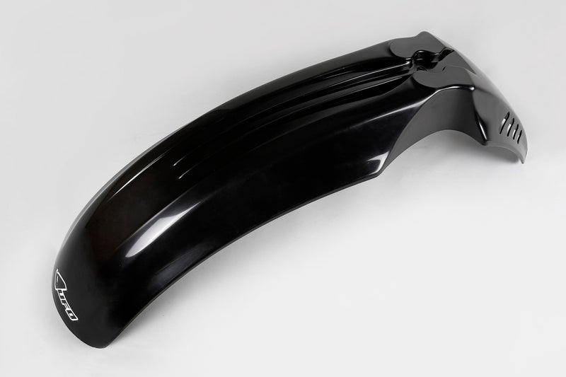 UFO PLASTIC FRONT FENDER, BLK/BLK